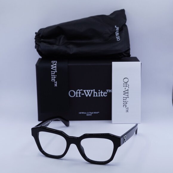 Final Price! Off-White OERJ07F STYLE 7F 1000 Black Eyeglasses 52mm - Picture 5 of 10